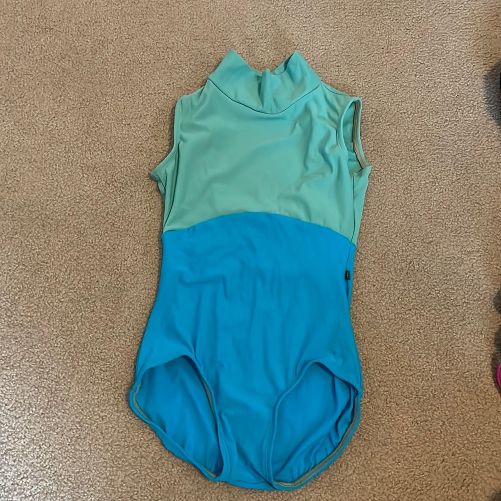 Luckyleo Leotard - two tone turtleneck